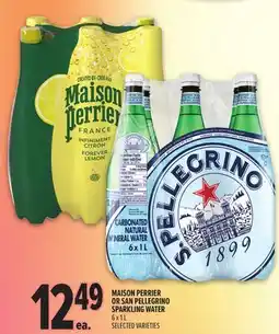 Metro MAISON PERRIER OR SAN PELLEGRINO SPARKLING WATER offer