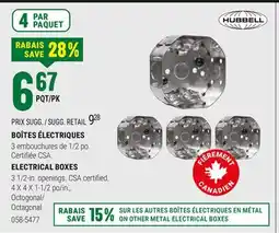 BMR BOÎTES ÉLECTRIQUES offer