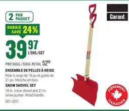 BMR ENSEMBLE DE PELLES À NEIGE offer