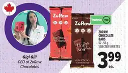 Metro ZORAW CHOCOLATE BARS offer