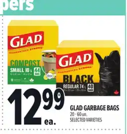 Metro GLAD GARBAGE BAGS offer
