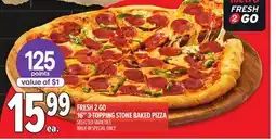 Metro FRESH 2 GO 16 3-TOPPING STONE BAKED PIZZA offer