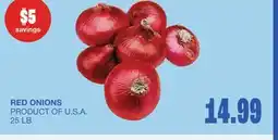 Wholesale Club RED ONIONS offer