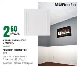 BMR CARREAU DE PLAFOND  ENCORE  offer