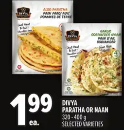 Metro DIVYA PARATHA OR NAAN offer