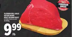 Metro PLATINUM GRILL ANGUS OUTSIDE ROUND ROAST OR RUMP ROAST offer