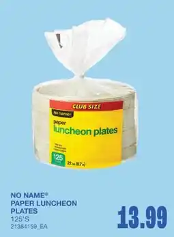 Wholesale Club PAPER LUNCHEON PLATES, 125'S offer