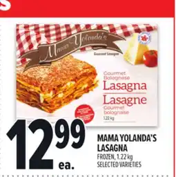 Metro MAMA YOLANDA'S LASAGNA offer