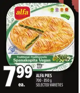 Metro ALFA PIES offer
