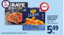 Metro CRAVE OR KRAFT DINNER DELUXE FROZEN MEAL offer
