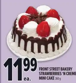 Metro FRONT STREET BAKERY STRAWBERRIES 'N CREME MINI CAKE offer