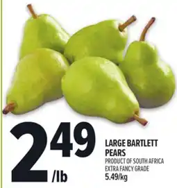 Metro LARGE BARTLETT PEARS offer