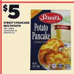 Loblaws STREIT'S PANCAKE MIX POTATO offer