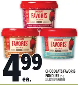 Metro CHOCOLATS FAVORIS FONDUES offer