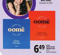 Metro OOMÉ READY-TO-EAT SMOKED TOFU offer