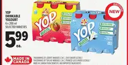 Metro YOP DRINKABLE YOGOURT offer