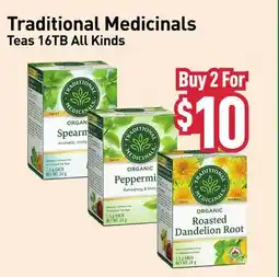 Healthy Planet Traditional Medicinals Teas 16TB All Kinds Tea offer
