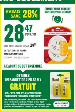 BMR DÉTECTEURS DE FUMÉE offer