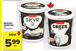 Metro IRRESISTIBLE YOGOURT TUBS offer