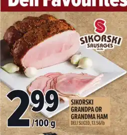 Metro SIKORSKI GRANDPA OR GRANDMA HAM offer