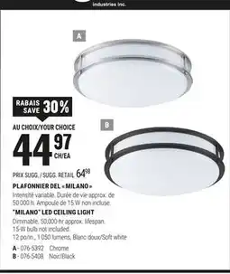 BMR PLAFONNIER DEL  MILANO   offer