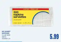 Wholesale Club NAPKINS, 500'S offer