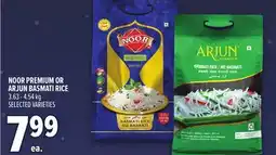 Metro NOOR PREMIUM OR ARJUN BASMATI RICE offer