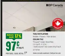 BMR TUILE DE PLAFOND offer