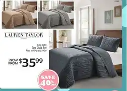 Oxford Mills Seta Satin 3pc Quilt Set offer
