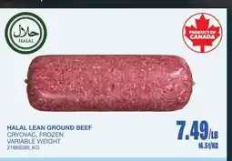 Wholesale Club HALAL LEAN GROUND BEEF offer