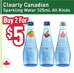 Healthy Planet Clearly Canadian Sparkling Water 325mL All Kinds offer