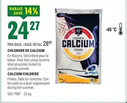 BMR CHLORURE DE CALCIUM offer