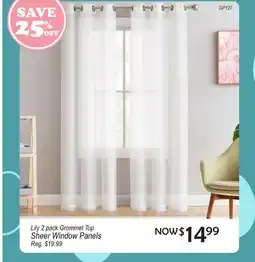 Oxford Mills Sheer Window Panels offer