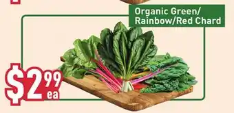 Healthy Planet Organic Green/Rainbow/Red Chard offer