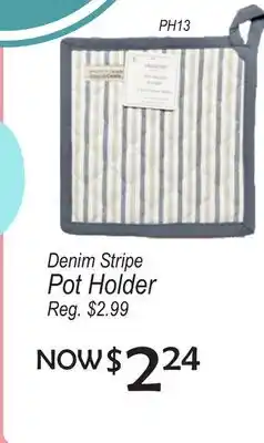 Oxford Mills Denim Stripe Pot Holder offer