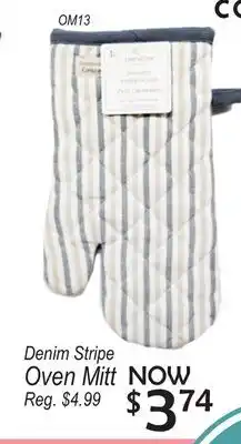 Oxford Mills Denim Stripe Oven Mitt offer