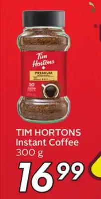 Sobeys TIM HORTONS Instant Coffee offer