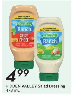 Sobeys HIDDEN VALLEY Salad Dressing offer