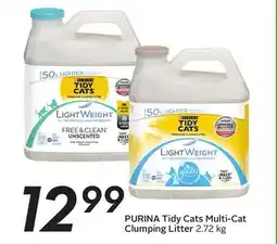 Sobeys PURINA Tidy Cats Multi-Cat 12 Clumping Litter offer