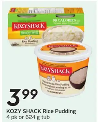 Sobeys KOZY SHACK Rice Pudding offer