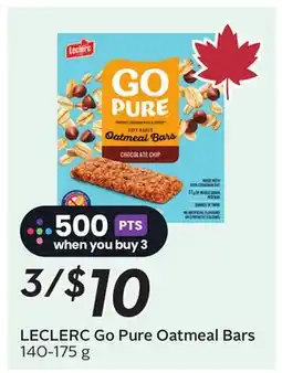 Sobeys LECLERC Go Pure Oatmeal Bars offer