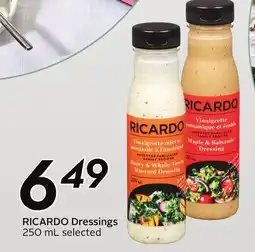 Sobeys RICARDO Dressings offer