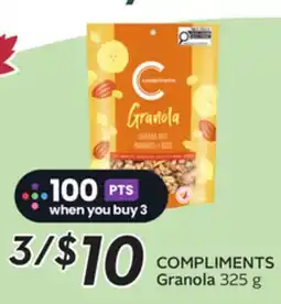 Sobeys COMPLIMENTS Granola offer