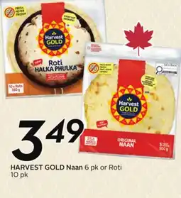 Sobeys HARVEST GOLD Naan offer