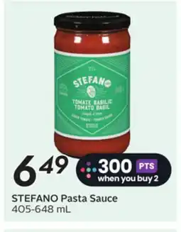 Sobeys STEFANO Pasta Sauce offer