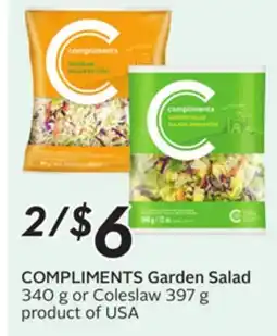 Sobeys COMPLIMENTS Garden Salad offer