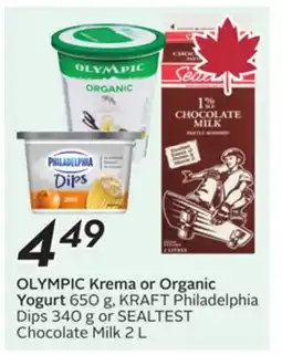 Sobeys OLYMPIC Krema or Organic Yogurt offer