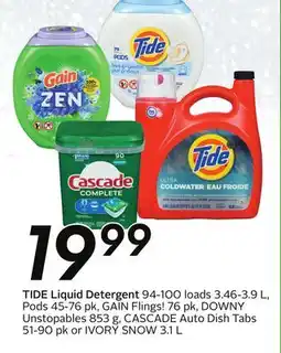 Sobeys TIDE Liquid Detergent offer