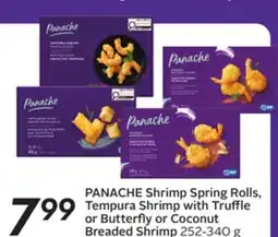 Sobeys PANACHE Shrimp Spring Rolls, Tempura Shrimp with Truffle or Butterfly or Coconut offer