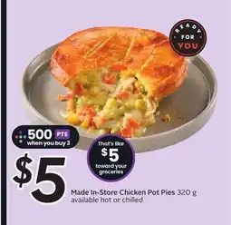 Sobeys Made In-Store Chicken Pot Pies offer